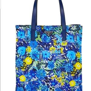 NWT Prada tessuto floral tote